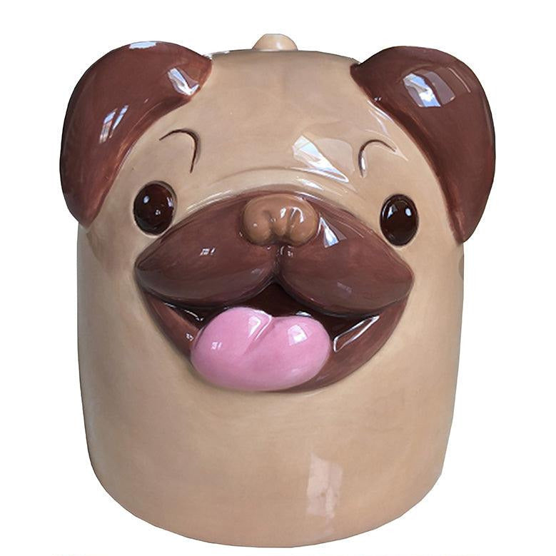 Novelty Upside Down Ceramic Mug - Mopps Pug - DuvetDay.co.uk