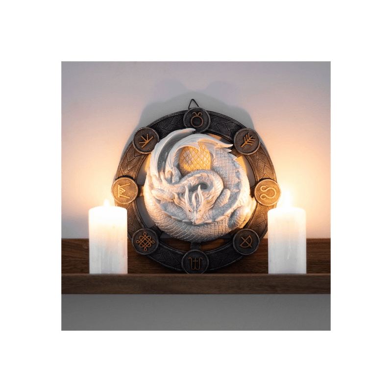 Ostara Dragon Resin Wall Plaque by Anne Stokes - DuvetDay.co.uk