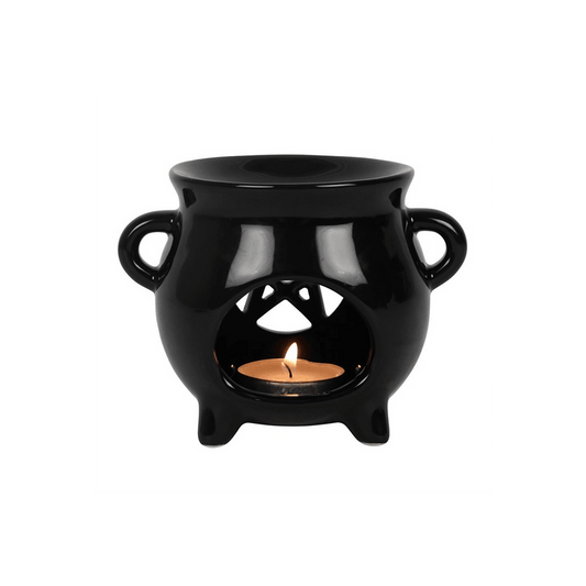 Pentagram Cauldron Oil Burner - DuvetDay.co.uk