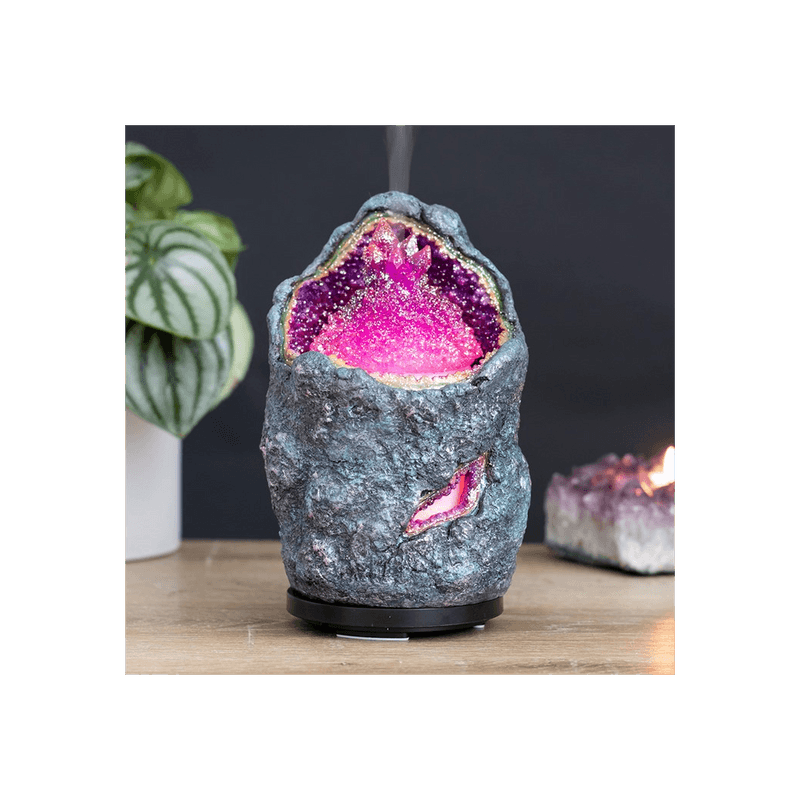 Purple Crystal Cave Electric Aroma Diffuser - DuvetDay.co.uk