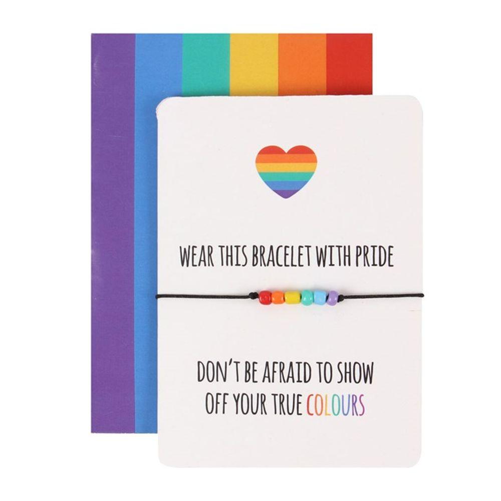 Rainbow Pride Bracelet Card - DuvetDay.co.uk