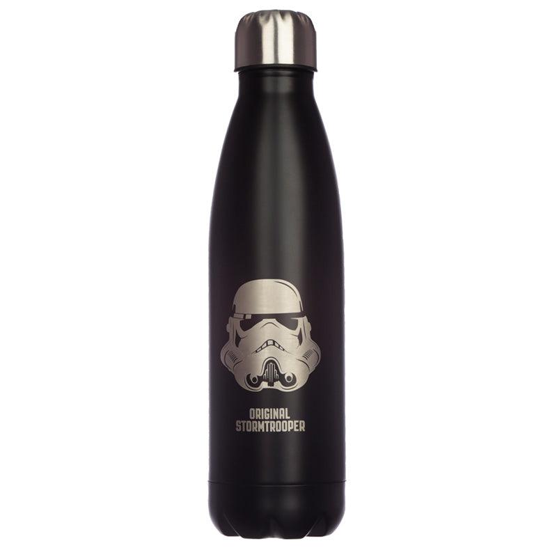 Reusable Stainless Steel Insulated Drinks Bottle 500ml - The Original Stormtrooper Black - DuvetDay.co.uk