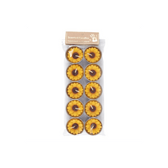 Set of 10 Yellow and Orange Sunflower Candles - DuvetDay.co.uk