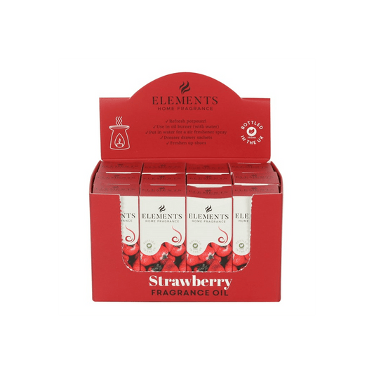 Set of 12 Elements Strawberry Fragrance Oils - DuvetDay.co.uk