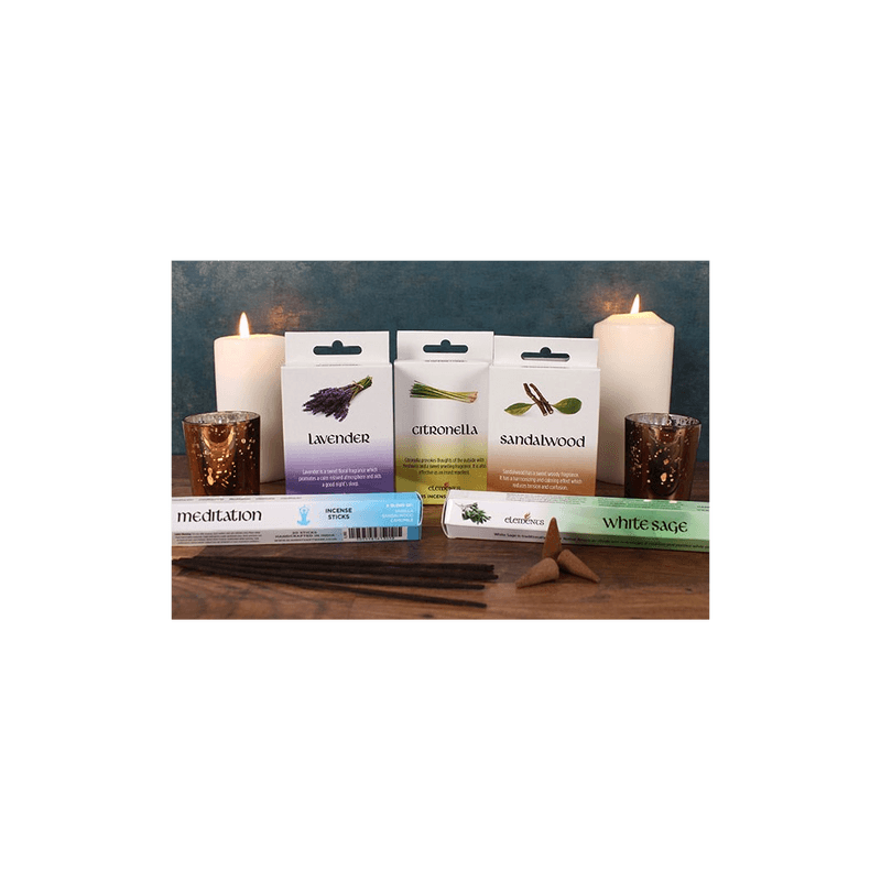 Set of 12 Packets of Elements Citronella Incense Cones - DuvetDay.co.uk