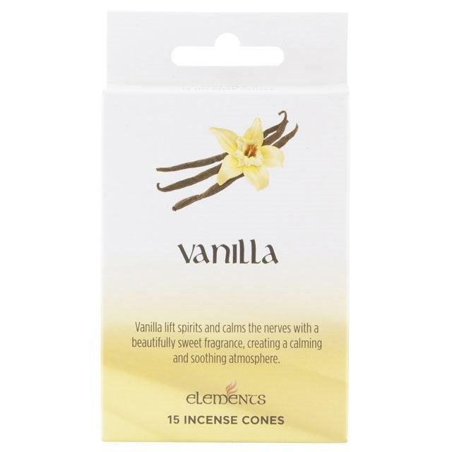 Set of 12 Packets of Elements Vanilla Incense Cones - DuvetDay.co.uk