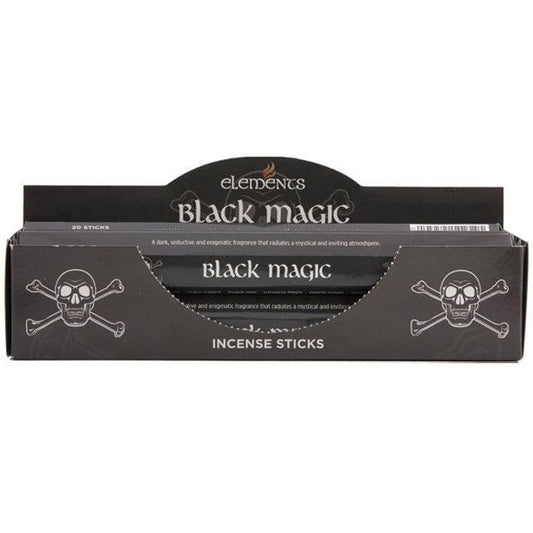 Set of 6 Packets of Elements Black Magic Incense Sticks - DuvetDay.co.uk