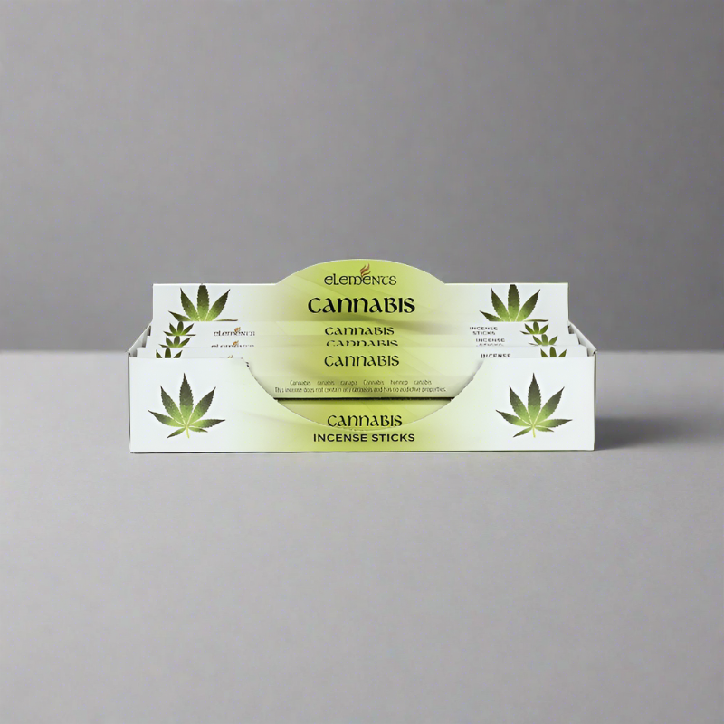 Set of 6 Packets of Elements Cannabis Incense Sticks - DuvetDay.co.uk