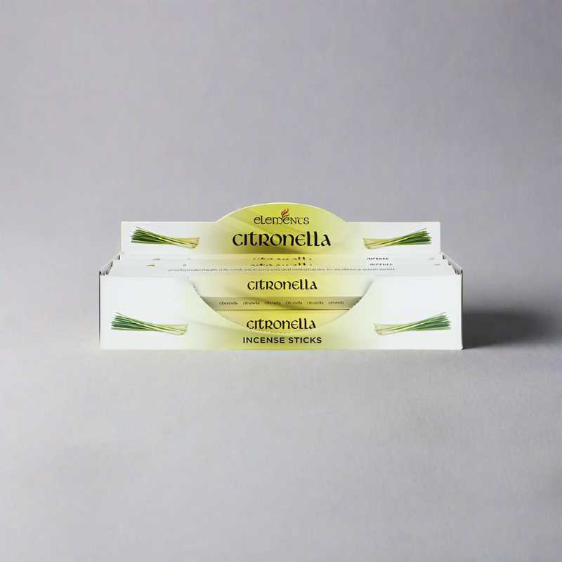 Set of 6 Packets of Elements Citronella Incense Sticks - DuvetDay.co.uk