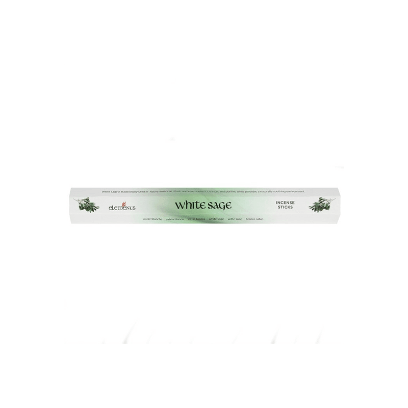 Set of 6 Packets of Elements White Sage Incense Sticks - DuvetDay.co.uk