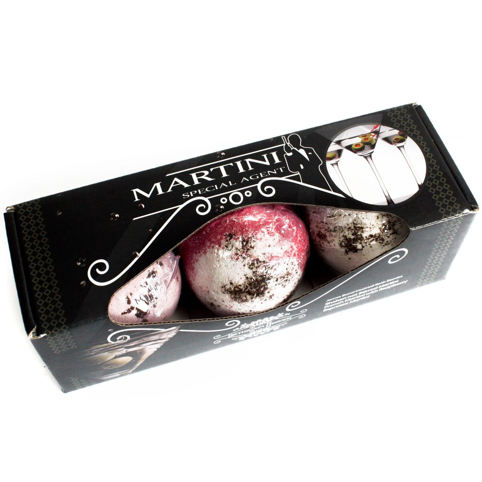 Set of Three Martini Bath Bombs - DuvetDay.co.uk