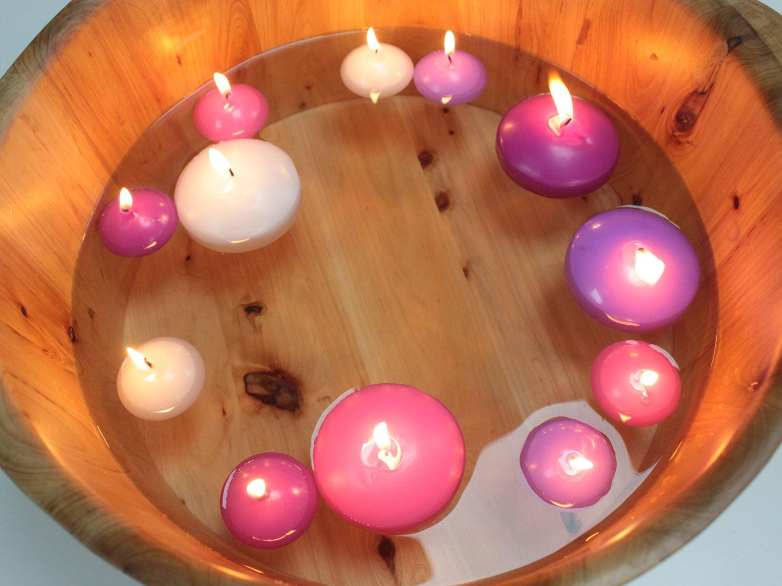 Small Floating Candle - Lilac - DuvetDay.co.uk