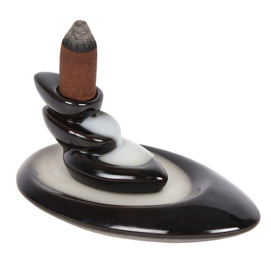 Small Pebbles Backflow Incense Burner - DuvetDay.co.uk