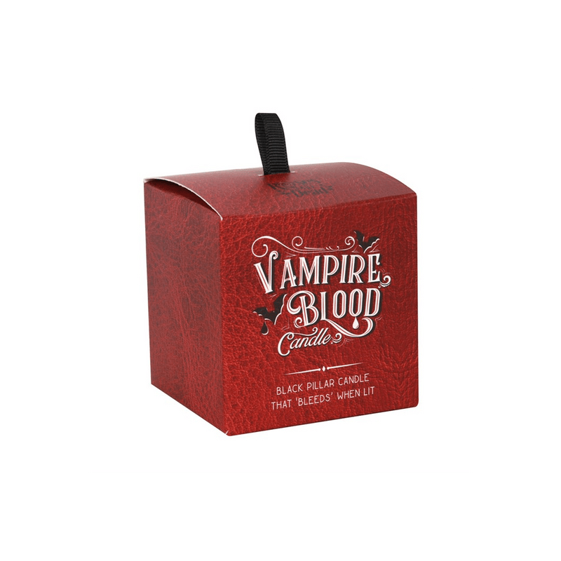 Small Vampire Blood Pillar Candle - DuvetDay.co.uk