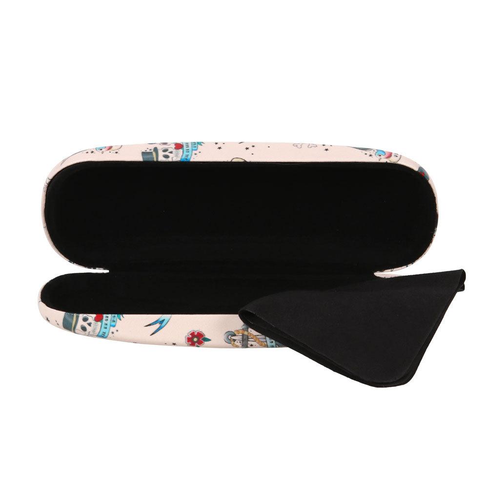 Tattoo Print Glasses Case - DuvetDay.co.uk