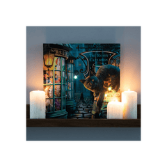 The Rusty Cauldron Light Up Canvas Plaque by Lisa Parker - DuvetDay.co.uk