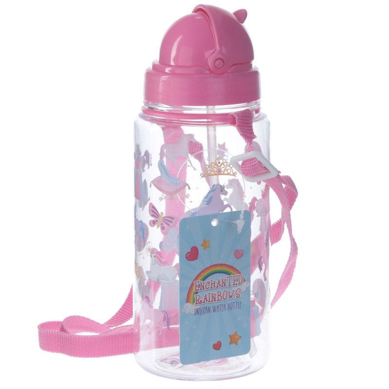 Unicorn Rainbow Design 450ml Children's Water Bottle - DuvetDay.co.uk