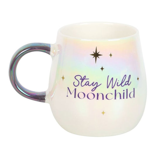 Stay Wild Moon Child Rounded Mug - DuvetDay.co.uk