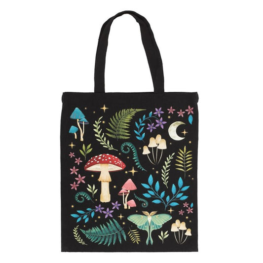 Dark Forest Print Polycotton Tote Bag - DuvetDay.co.uk