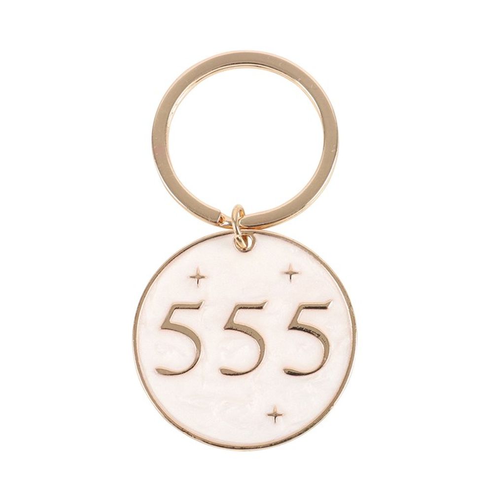 555 Angel Number Keyring - DuvetDay.co.uk