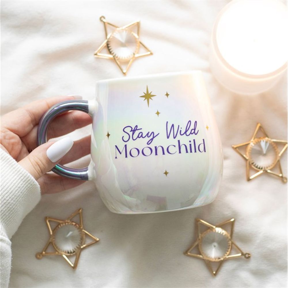 Stay Wild Moon Child Rounded Mug - DuvetDay.co.uk