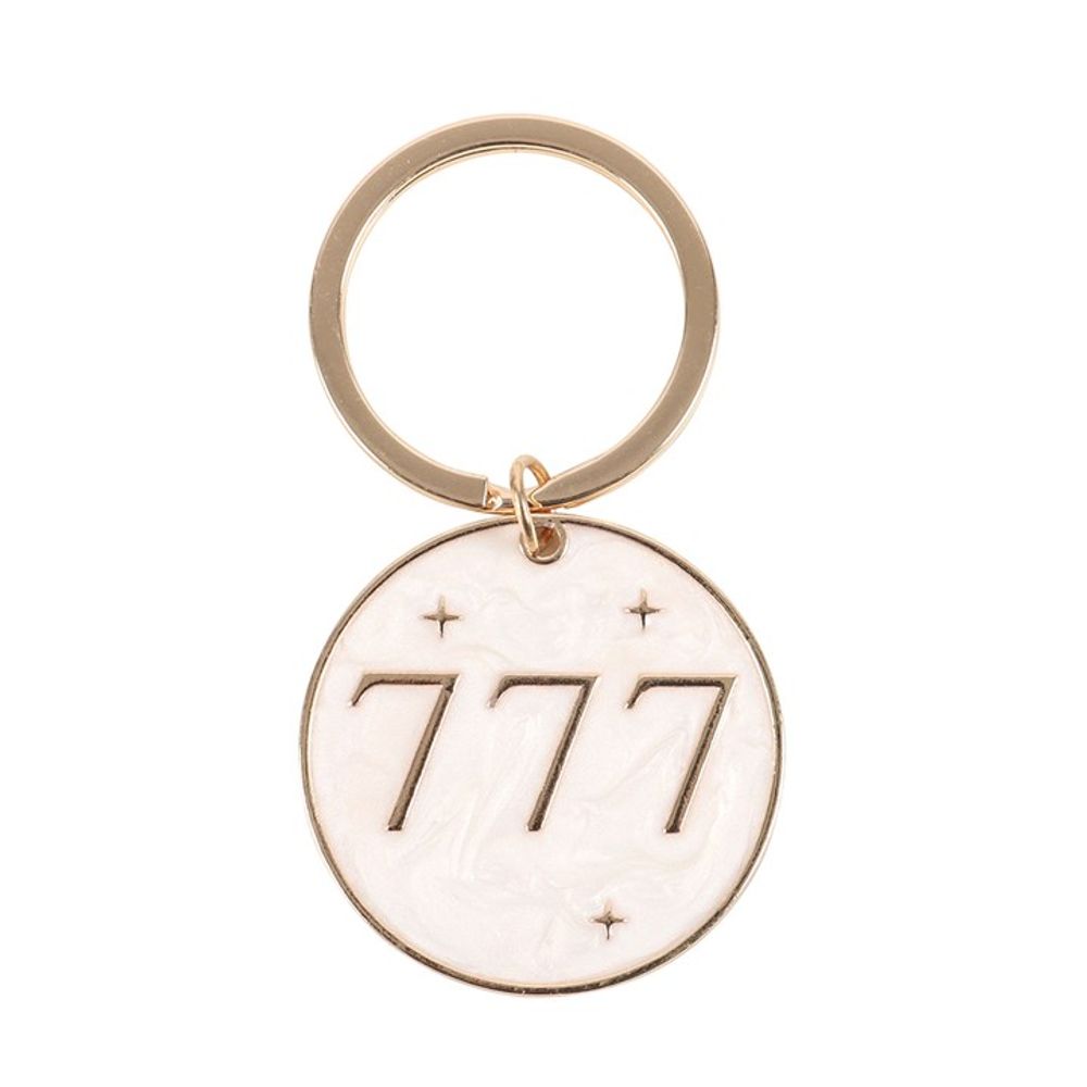 777 Angel Number Keyring - DuvetDay.co.uk