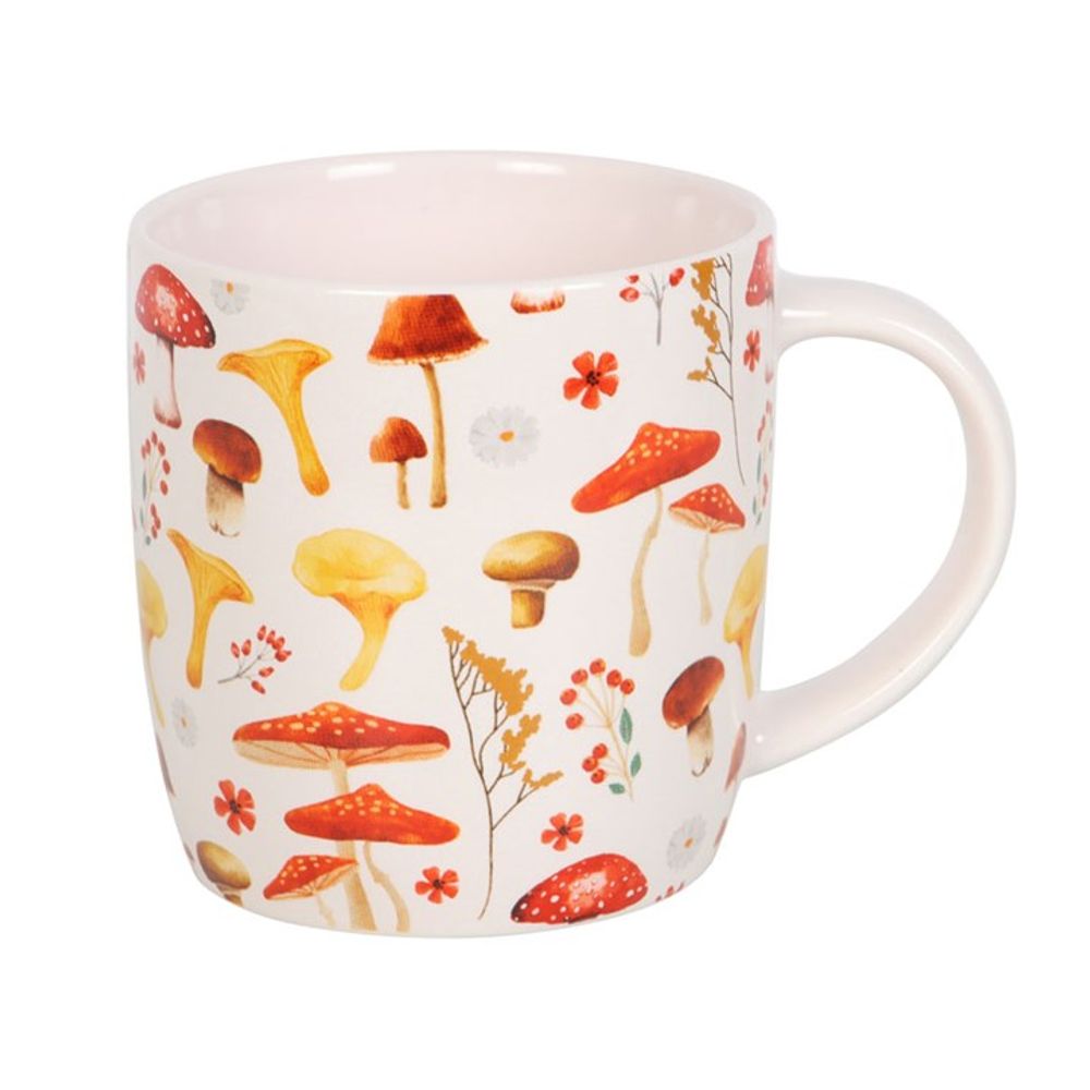 All Over Mushroom Print Mug - DuvetDay.co.uk