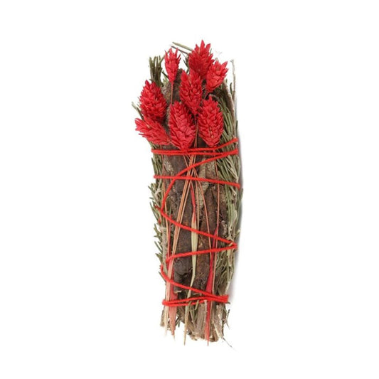 6in Ritual Wand Smudge Stick with Rosemary and Yerba Santa Sage - DuvetDay.co.uk