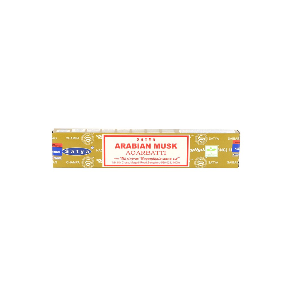 12 Packs of Arabian Musk Incense Sticks by Satya