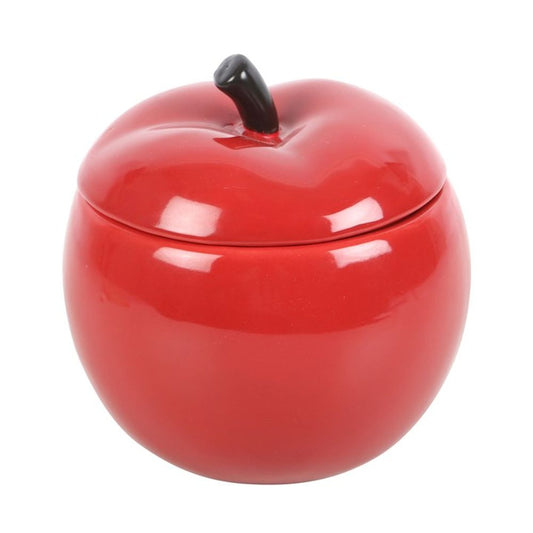 Red Apple Ceramic Oil Burner - DuvetDay.co.uk