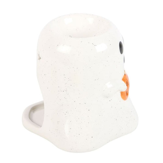 Ghost Shaped Oil Burner with Pumpkin