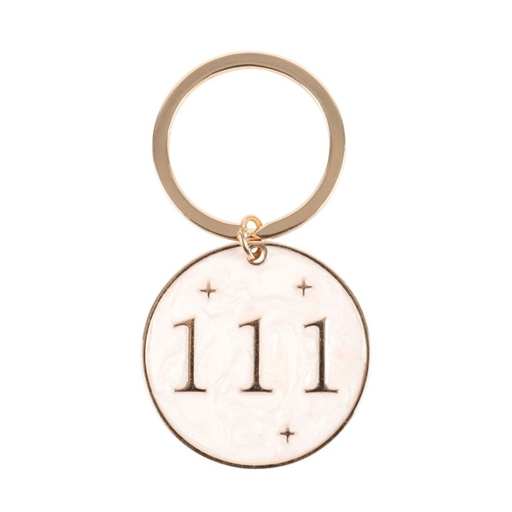 111 Angel Number Keyring - DuvetDay.co.uk