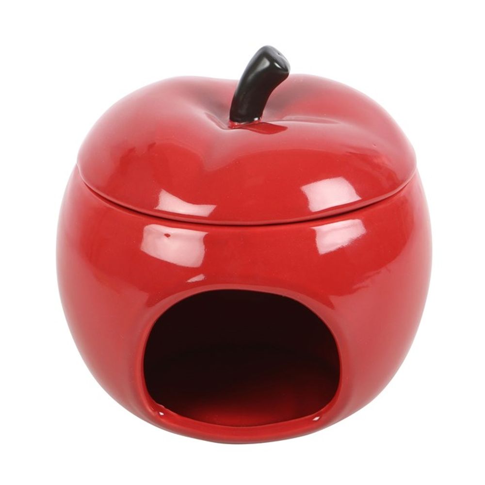 Red Apple Ceramic Oil Burner - DuvetDay.co.uk