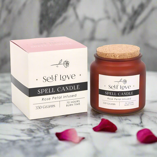 Rose Petal Infused Self Love Spell Candle