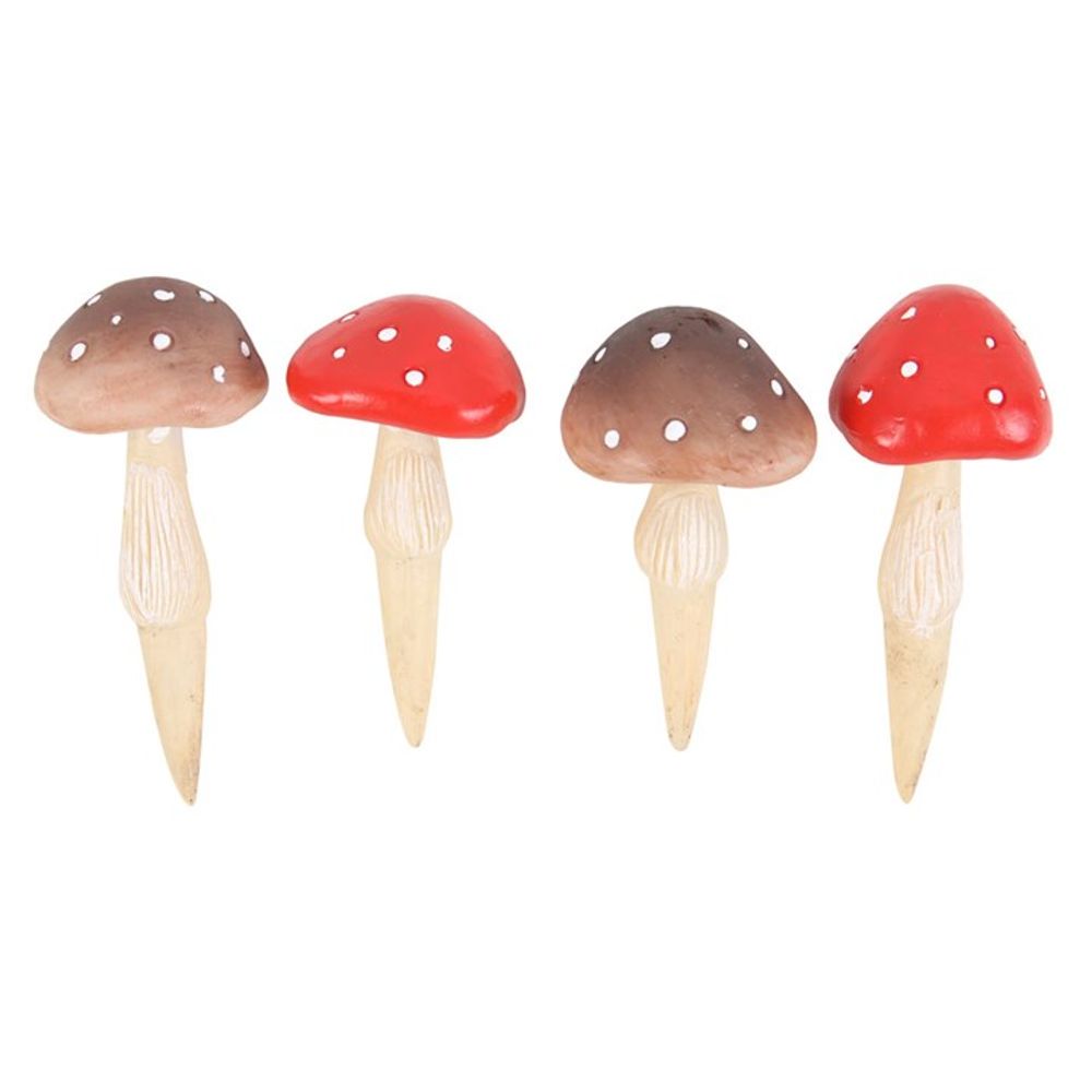 Set of 4 Mini Mushroom Plant Pot Pals - DuvetDay.co.uk