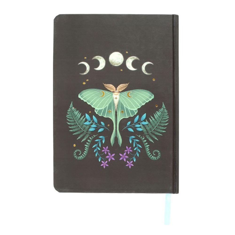 Luna Moth A5 Notebook - DuvetDay.co.uk