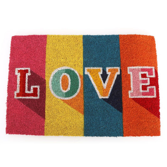 Rainbow Modern Love Doormat