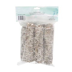 Pack of 6 15cm Medium White Sage Smudge Stick Wands - DuvetDay.co.uk