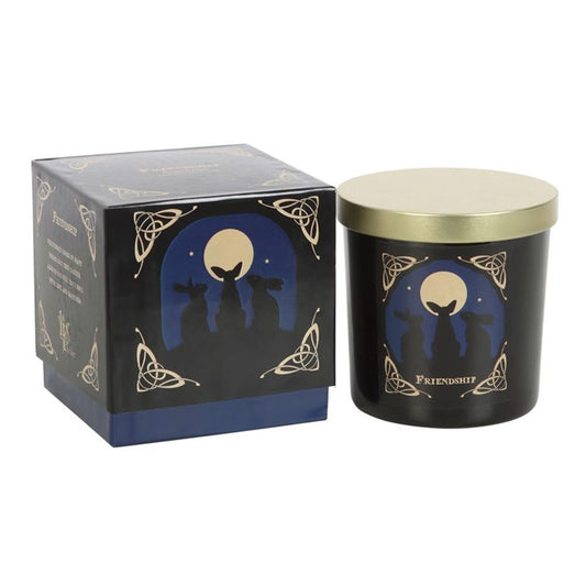 'Moon Gazing Hares' Friendship Candle by Lisa Parker - DuvetDay.co.uk