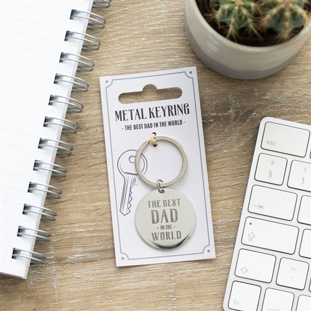 Best Dad in the World Keyring - DuvetDay.co.uk