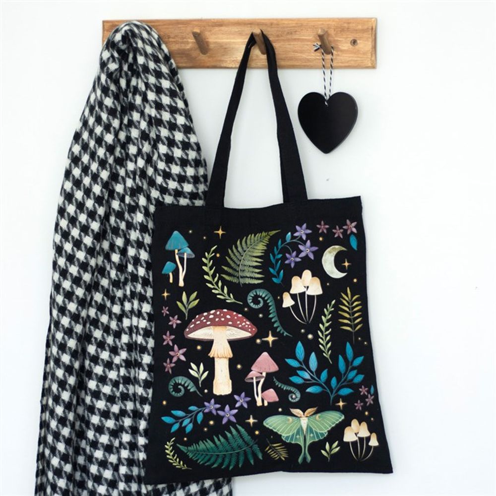 Dark Forest Print Polycotton Tote Bag - DuvetDay.co.uk