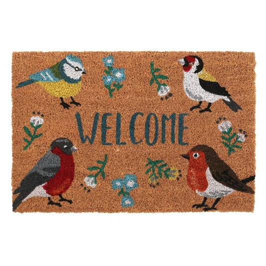 Natural British Garden Birds Doormat - DuvetDay.co.uk