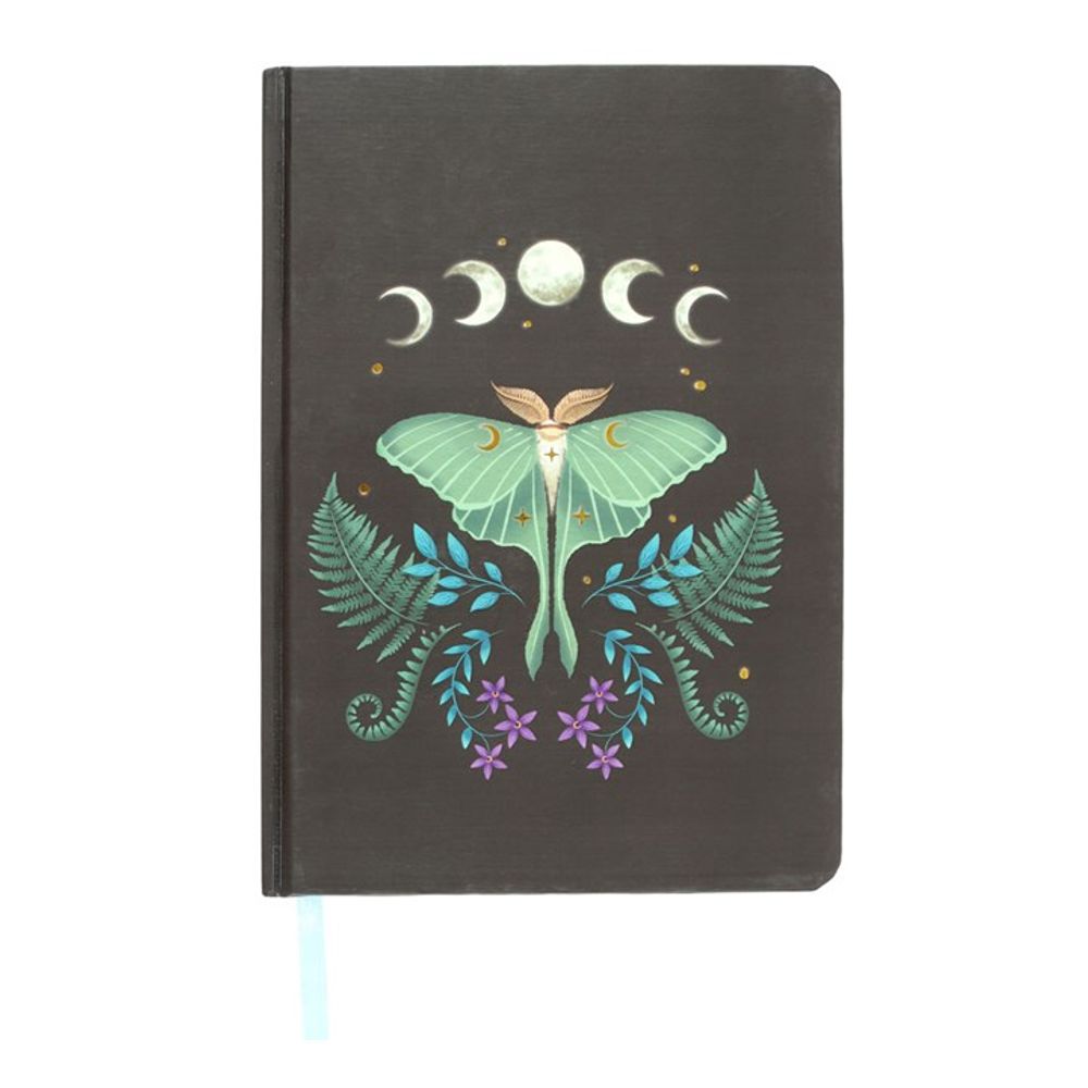 Luna Moth A5 Notebook - DuvetDay.co.uk