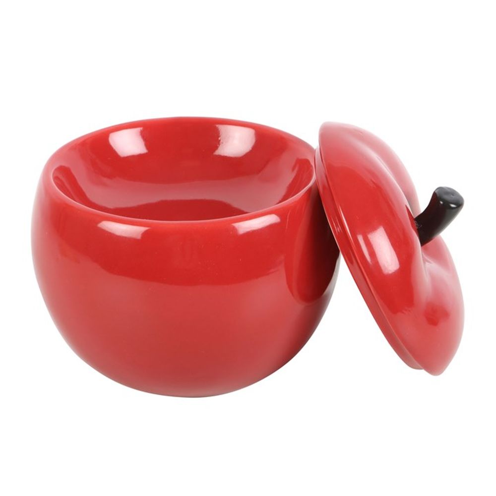 Red Apple Ceramic Oil Burner - DuvetDay.co.uk