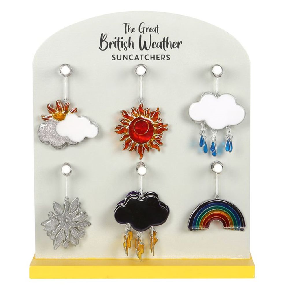 Set of 24 British Weather Suncatchers - DuvetDay.co.uk