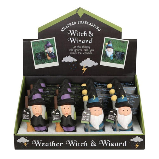 Weather Forecasting Witch and Wizard Display - DuvetDay.co.uk