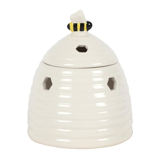 White Beehive Oil Burner - DuvetDay.co.uk