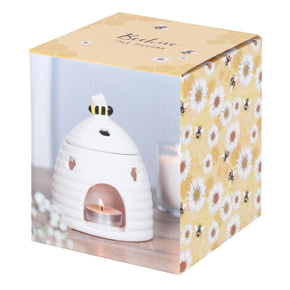 White Beehive Oil Burner - DuvetDay.co.uk