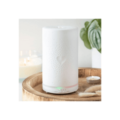 White Ceramic Heart Scatter Electric Aroma Diffuser - DuvetDay.co.uk