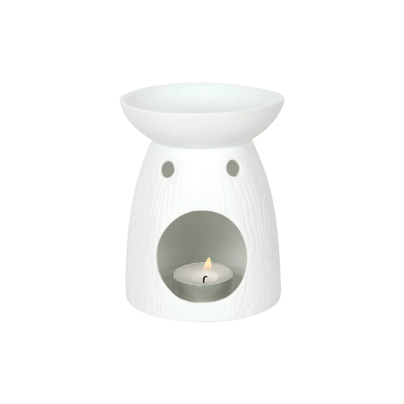 White Ceramic Tree of Life Oil Burner - DuvetDay.co.uk